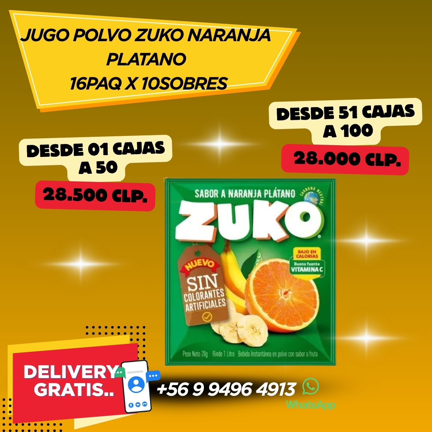 JUGO NARANJA PLATANO