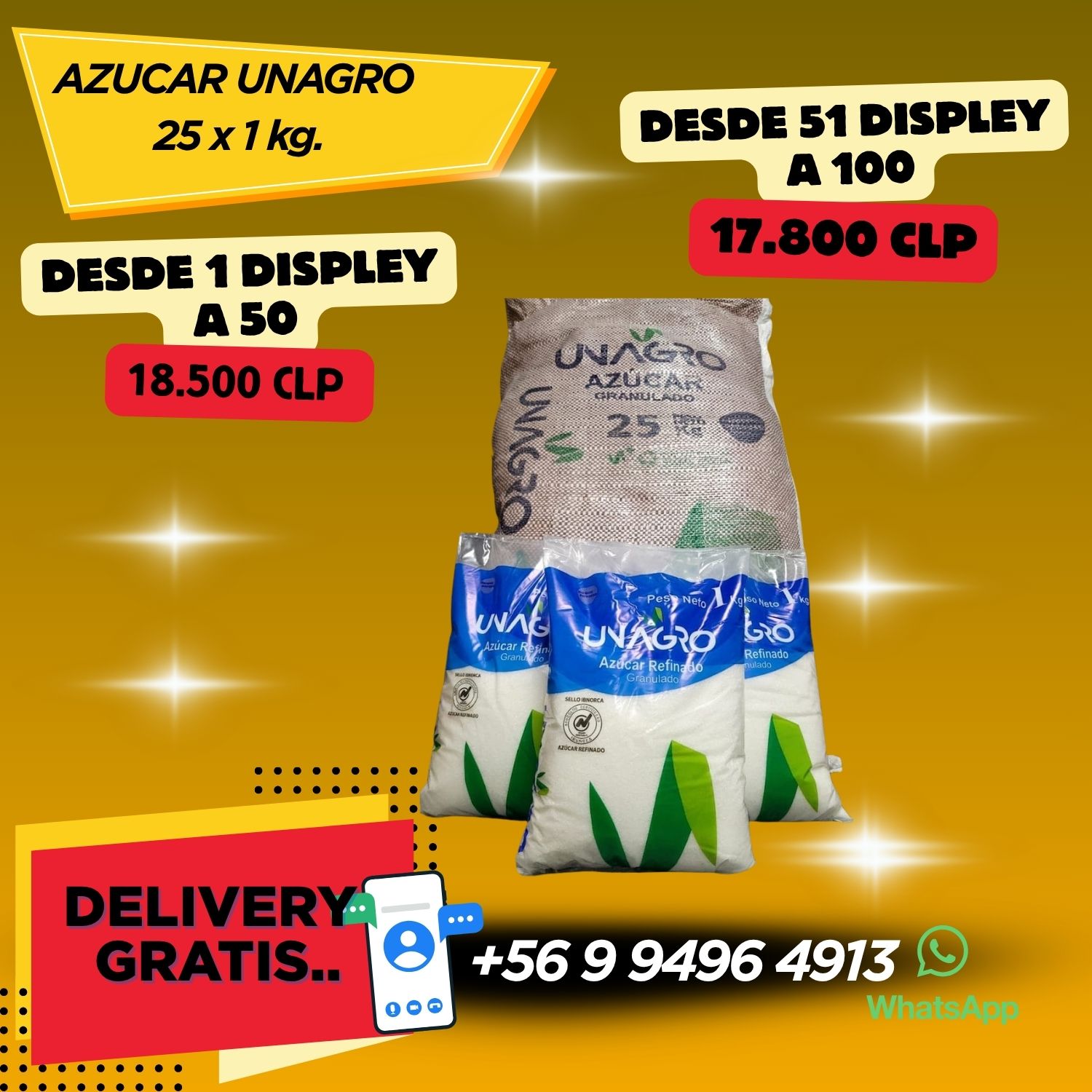 azucar unagro 25x1kg