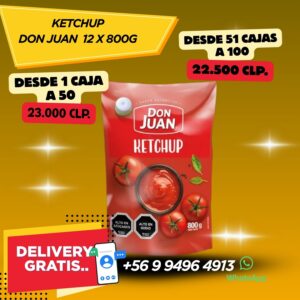 KETCHUP DON JUAN 12 X 800G